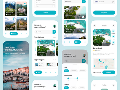 Travel App adventure app design booking app clean destination explore flight booking app hotel booking app mhrana200 mobile app ticket booking app tour app tourism travel travel agency travel app travel booking travelling trip vacation app