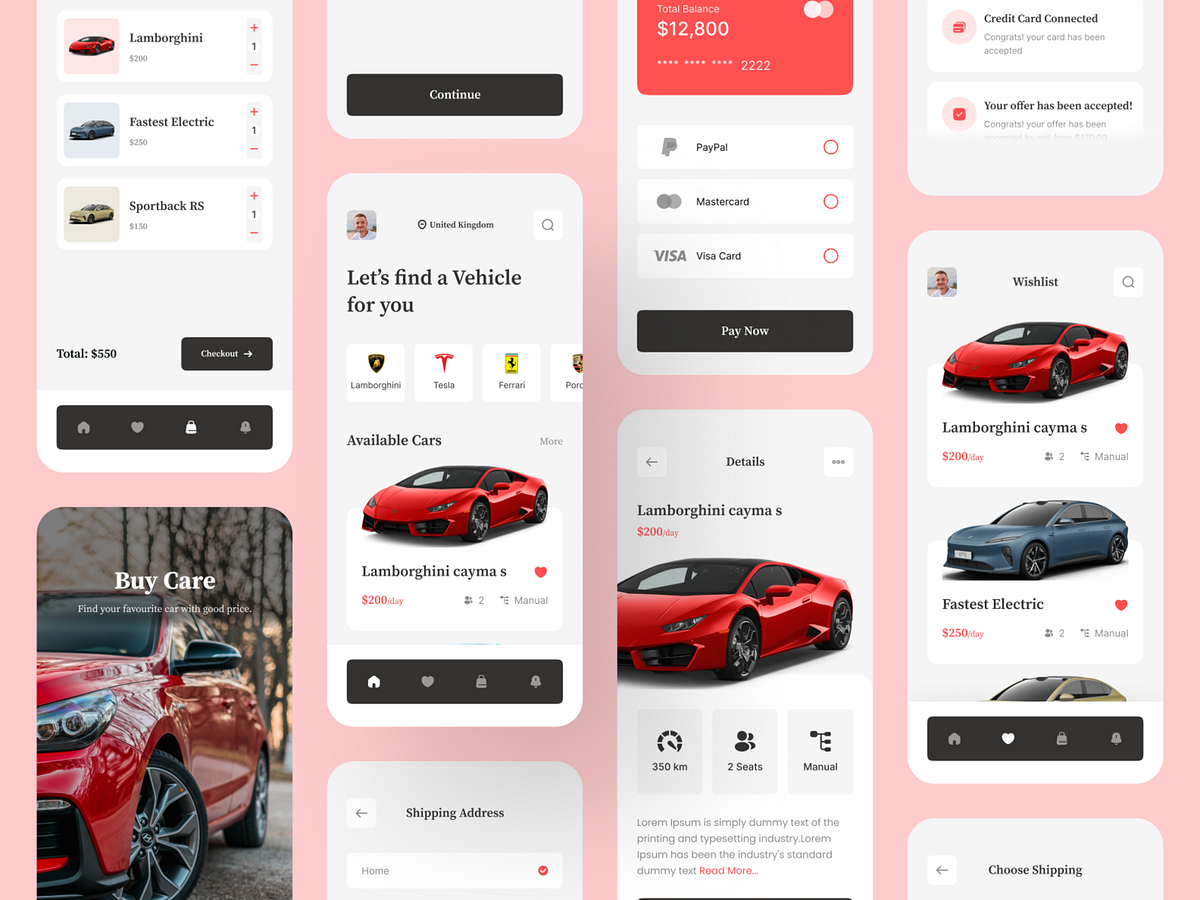 Car Sale App Design by Mehedi Hasan Rana on Dribbble