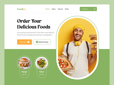 Food Delivery Website Design burger chef chef app cooking delivery app fast delivery food food and drink food delivery food delivery app food delivery landing page food delivery service food order food web landing page mhrana200 pizza app restaurant website website design