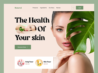 Beauty Product Web Site Design