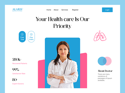 Medical Website Landing Page Design appointment booking clinic construction consultant dental dental website dentist doctor doctor appointment health healthcare hospitals landing page medical medical care medicine mental health mhrana200 patient web