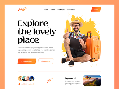 Travel Agency Website Landing Page Design