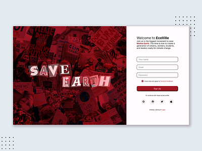 Day 1 - Signup Page dailyui design graphic design ui ux websitedesign webui