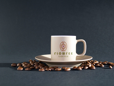 Flowfee Coffee branding coffee bean coffee cup coffee logo coffeeshop cup mockup design flower flower logo logo logo design