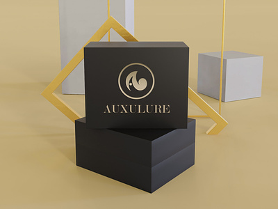 Auxulure Golden Letter A Logo