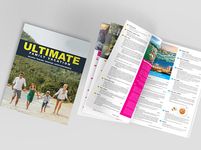 Ultimate Vacation Tour Package booklet brochure brochure design brochure template designs flyer artwork illustration magazine illustration