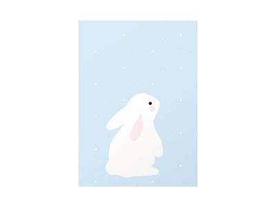Baby bunny animals baby stuff bunny colorblock graphic design illustration minimal