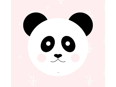 Panda cartoon colorblock funny graphic design illustration minimal panda panda series