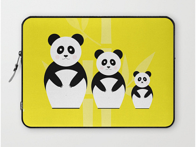 Pandrioska cartoon colorblock funny graphic design illustration minimal panda panda series