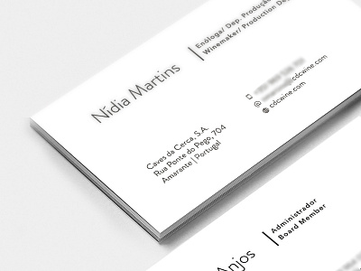 Business Card black brand business card graphic design minimal project visual identity white