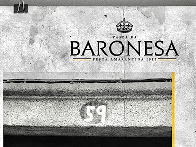 Tasca da Baronesa - Branding - Festa Amarantina festa amarantina graphic design poster