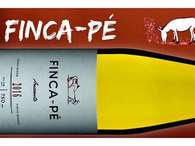 Finca-Pé donkey finca pé illustration wine label wine packaging