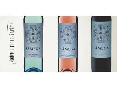 Fâmega wine product photography back wine label product photo wine label wine packaging