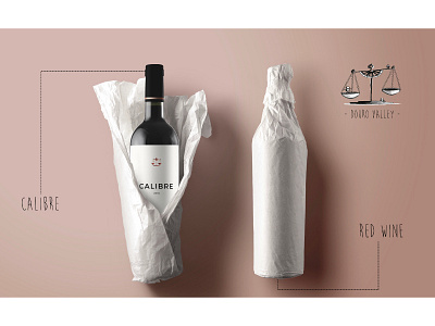 Calibre wine label design