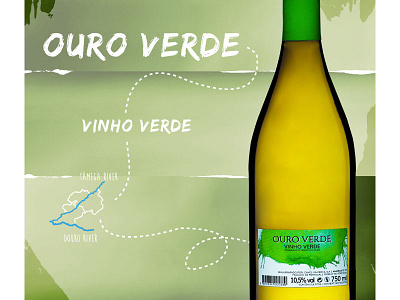 Ouro Verde label design