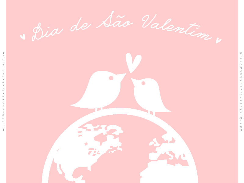 Loverbirds GIF gif graphic design handwritten love lovers minimal theme red rose typography valentines day white