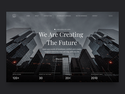 American Real Estate Agency branding clean minimal typography ui ux web website
