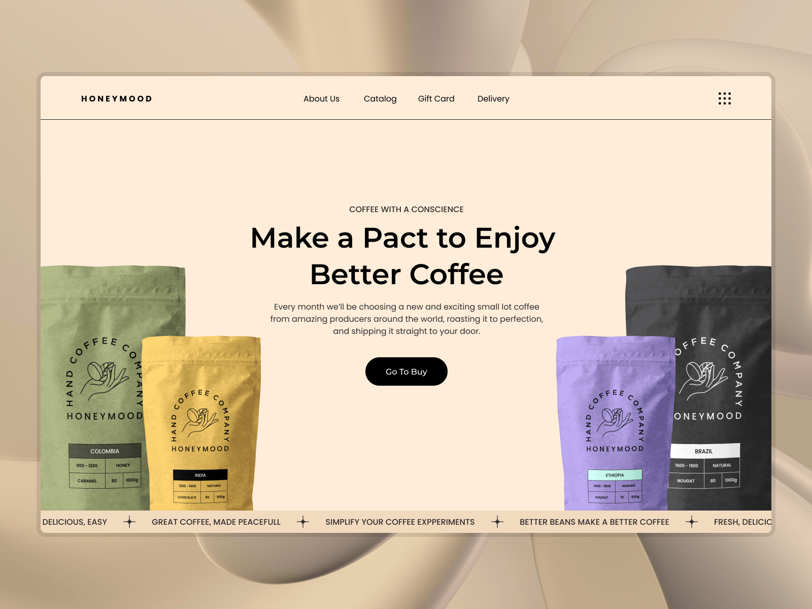 HONEYMOOD - Coffee Shop by Helen Lefevre on Dribbble