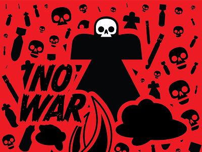 No War. illustration poster vector war