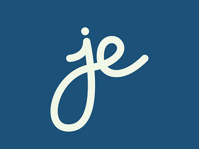Personal JE Logo logo mark monogram personal typography