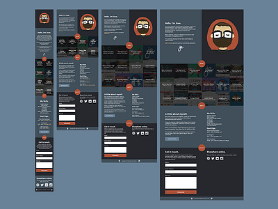 Redesign Update #2 one pager portfolio redesign responsive sketch website xprocrastinationcontest