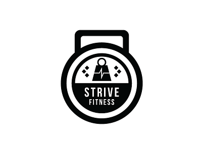 Strive Fitness Logo Exploration branding buff fitness logo weights