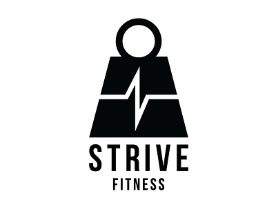 Strive Fitness Logo Exploration #2 branding fitness gym logo weights