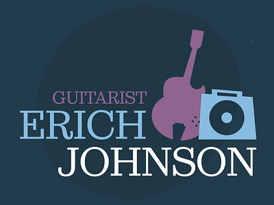 Erich Johnson Illustration amp guitar illustration jazz logo muted