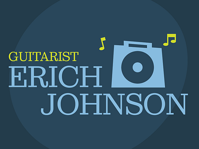 Erich Johnson Jazz Illustration #002 amp guitar illustration jazz logo muted