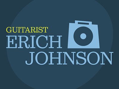 Erich Johnson Jazz Illustration #003 amp guitar illustration jazz logo muted