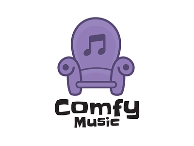 Comfy Music Logo branding logo music