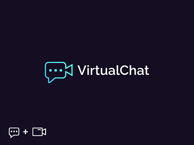 VirtualChat Logo Design