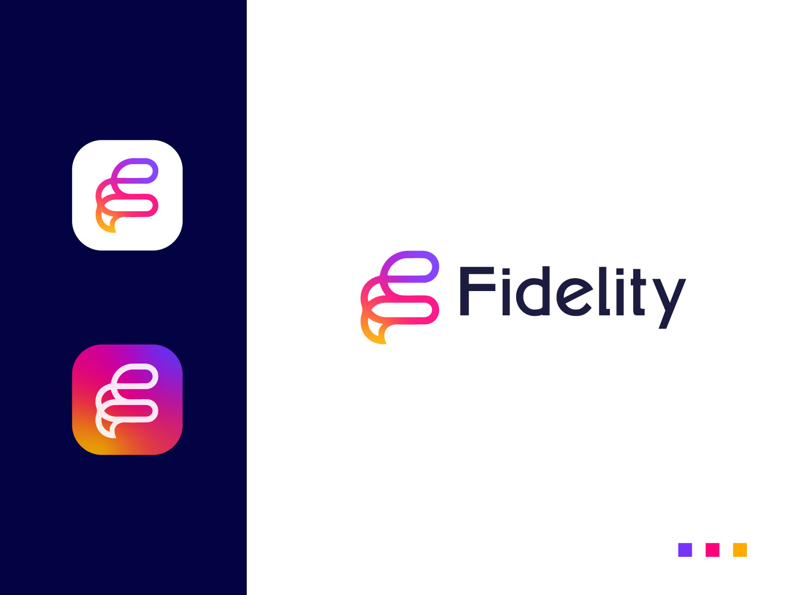 Fidlity logo design by HQ Shakib on Dribbble