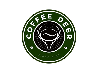 COFFEE DEER cafe cafe logo caffe caffee coffee coffee logo deer starbuck starbucks