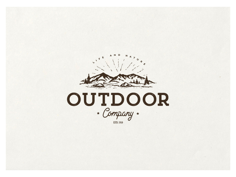 Outdoor company logo by Doru Vezeteu on Dribbble