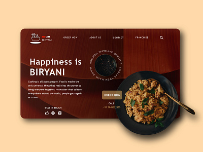 Red leaf Biryani - Website