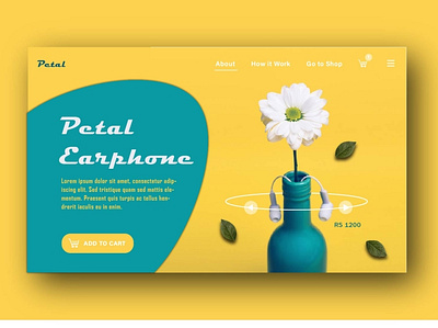 Earphone branding color palette consistency creative design illustration logo minimal ui vector website design