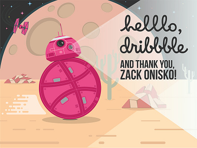 Hi there! bb8 debut hello dribbble