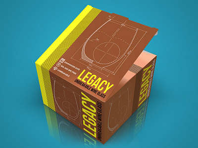 Legacy Wine Box design packaging structural design technical drawing