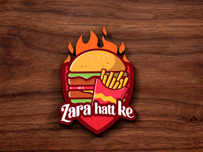 Burger LOGO burger logo fiverr food logo freelancer logo rahat150
