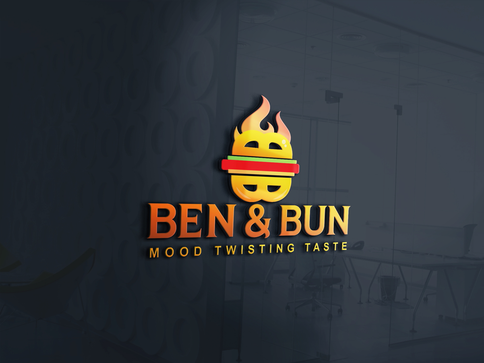 Burger logo by Rahat150 on Dribbble