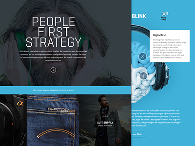 Blink Interactive Live blink design interactive one page people photography strategy website
