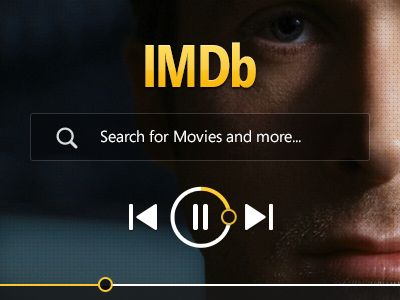 IMDb Concept clean concept dark flat imdb movies redesign search tv shows ui web design