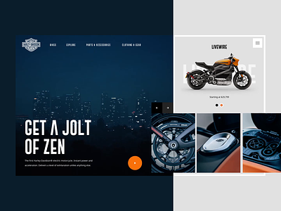 Fat Bob Livewire automotive clean dark motorcycle product product design sketch web