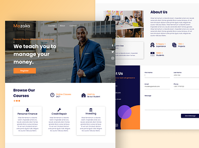 Mozaka Website Design branding business design figma ui web
