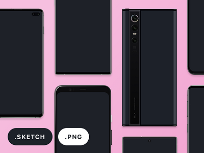 Updated Android Devices on Facebook Design android device device mockup facebook galaxy s10 galaxy s10 plus google mockup note10 pixel 4 pixel 4 xl samsung template vector xiaomi
