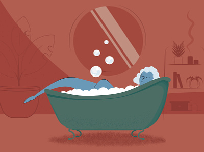 Bubble Bath design graphic design illustration vector