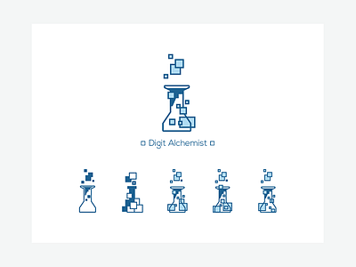 Digit Alchemist Identity Mark concept identity illustration product design visual design