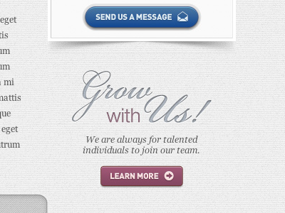 Grow with Us–Side Bar ui design web design