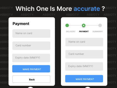 Payment Method graphic design ui